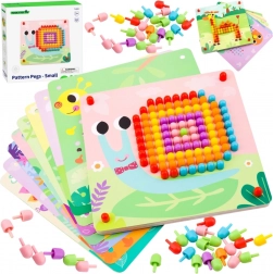 Fa mozaikák színes csapokkal Tooky Toy