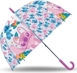 Átlátszó manuális esernyő 19" STITCH gyerekeknek