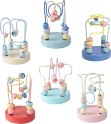 Klasszikus világ fa játék szövött labirintus gyerekeknek