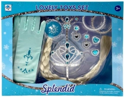 Plejo hercegnős ékszerszett hosszú copffal