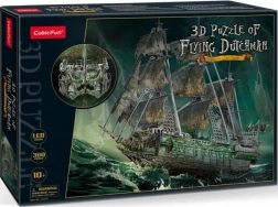 Világító 3D puzzle vitorláshajó – Bolygó Hollandi 360 darab