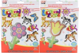 Rávasalható gyöngyök virág sablonnal