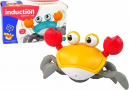 Interaktív mozgó rák dallamokkal, narancssárga