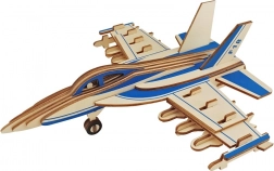 Woodcraft fa 3D puzzle – F-18 harci repülőgép