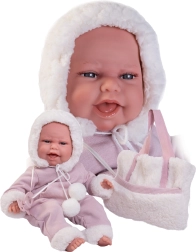 Clara - realisztikus baba csecsemő mozgó funkcióval és puha testtel