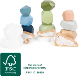 Fa egyensúlyozó kövek Arctic