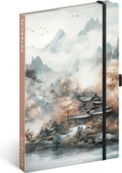 Vonalas jegyzetfüzet Notique Japán 13 × 21 cm