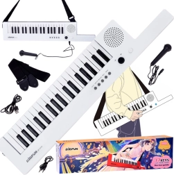 Gyerek elektronikus billentyűzet 37 billentyűvel, vállpánttal és mikrofonnal BIGFUN