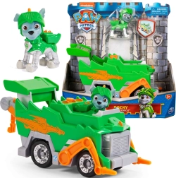 Paw Patrol lovagi mentőjármű Rocky figurával