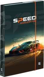 A5-ös füzetdoboz autós motívummal