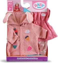 BABY born kabátkás és ruhácskás ruhaszett 43 cm-es babákhoz