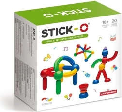 Stick-O Basic mágneses építőkészlet, 30 darab