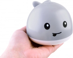 Fürdőjáték bálna szökőkúttal és változó fényekkel – Szökőkút