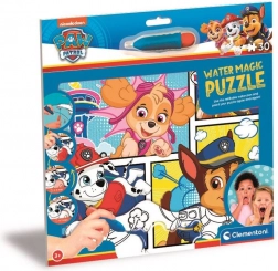 CLEMENTONI Varázs puzzle vízzel festéssel Water Magic: Mancs őrjárat 30 darab