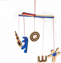 Forgó zenélő játék kiságyhoz