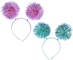 Parti fejpánt ragyogó pom-pom gömbökkel