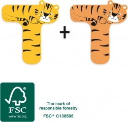 Fa T betű tigrissel small foot