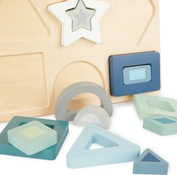 Fa beillesztős puzzle – Bieco formák