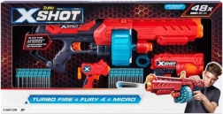 X-Shot Excel Turbo Fire + Fury 4 + Micro blaster készlet