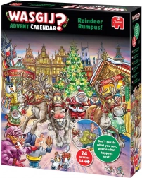 wasgij adventi naptár puzzle – megvadult rénszarvasok 24×54 darab
