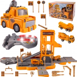 Építkezési parkoló, amely autóvá alakul