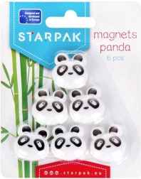 Panda mágnesek 6 db