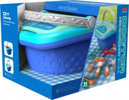 Orvosi játékkészlet kosárral gyerekeknek (15 darab)