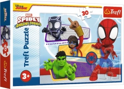 30 darabos puzzle – bátor Spidey – MARVEL – Trefl