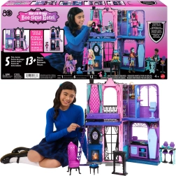 Monster High Boo-tique hotel – ijesztően menő összecsukható hotelszoba-ház bútorokkal és kiegészítőkkel