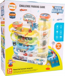 5 szintes parkológarázs 6 kisautóval