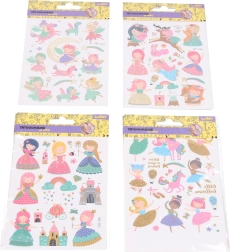 Gyerekeknek szánt tetoválás matricák 10,5 × 15 cm – lányos motívumok