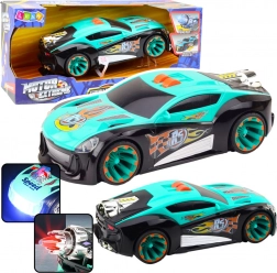 Versenyautó rakétával fény- és hanghatások