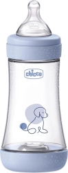Chicco Perfect5 biofunkcionális antikólikás cumisüveg 240 ml Physio cumival, közepes átfolyás 2 hónapos kortól (2m+)