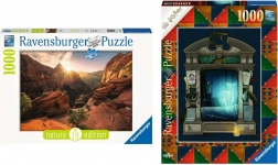 Ravensburger puzzle 2×1000 darabbal SoftClick technológiával