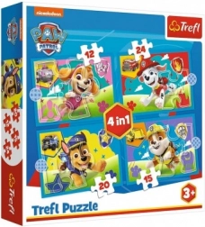 4 az 1-ben Puzzle Mancs Őrjárat Futó Kutyusok