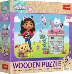 Fa puzzle Vidám Gabby és barátai 24 darab