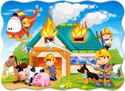 Puzzle Tűzoltóállomás akcióban 30 darab