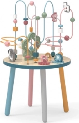 VIGA POLARB fa készségfejlesztő asztal gyöngylabirintussal