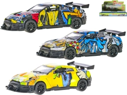 Fém sportautó modell 1:36 visszahúzós mechanizmussal