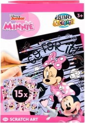 Kaparós könyv DISNEY MINNIE A5 – kreatív készlet 15 képpel