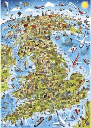 GIBSONS Puzzle Nagy-Britannia legjava 1000 darab