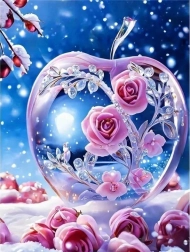 Gyémántmozaik – üveg alma