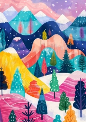 Puzzle Téli paletta 1000 darabos