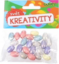 Színes gyöngyök – pasztellszín-mix, 15 g