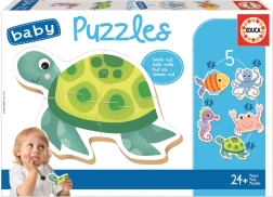 Educa baba puzzle vízi állatok 5 az 1-ben (3–5 darab)