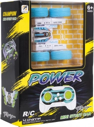 RC kaszkadőr autó 1:32 power stunt – kék