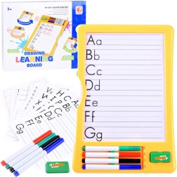 Oktató tábla filctollakkal gyerekeknek