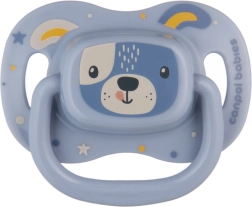 Szilikon szimmetrikus cumi CUTE ANIMALS 0–6 hó, kék