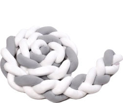 Fonott rácsvédő 180 cm fehér + szürke