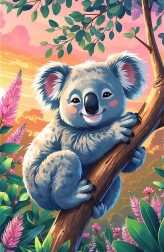 Puzzle Treflíci: Koala 54 darab